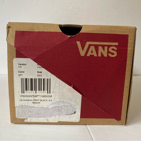 Vans Authentic Print Black Sneakers - Picture 5 of 7